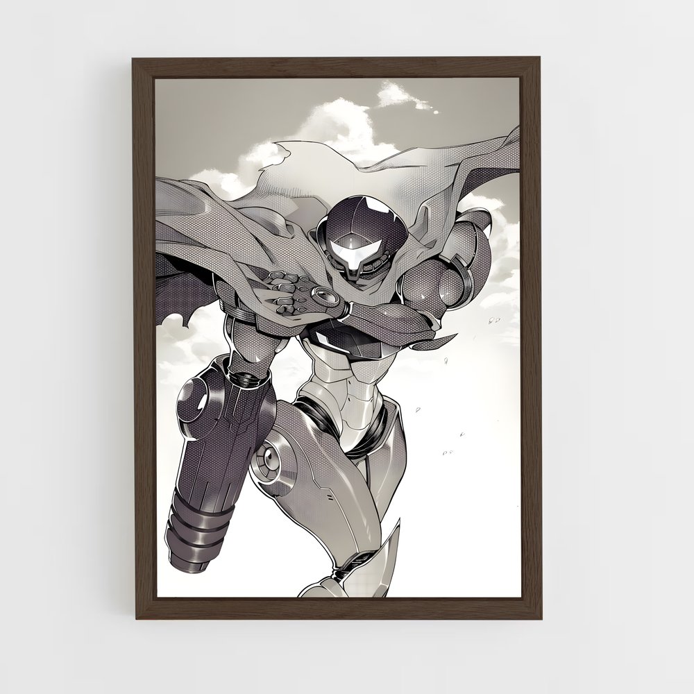 Poster Samus Aran: Armure et Énergie – affiche Metroid (vue 5)